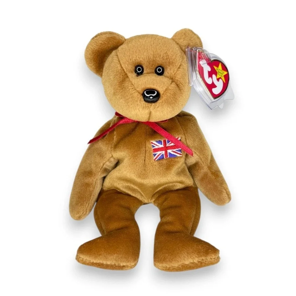 Britannia the Bear | British Heritage Bear | Mint Heart Tag TY Beanie Baby